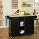 3-drawer Drop Leaf Kitchen Cart - Thumbnail 10