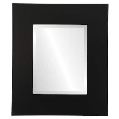 Tribeca Framed Rectangle Mirror in Matte Black