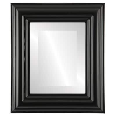 Regalia Framed Rectangle Mirror in Matte Black