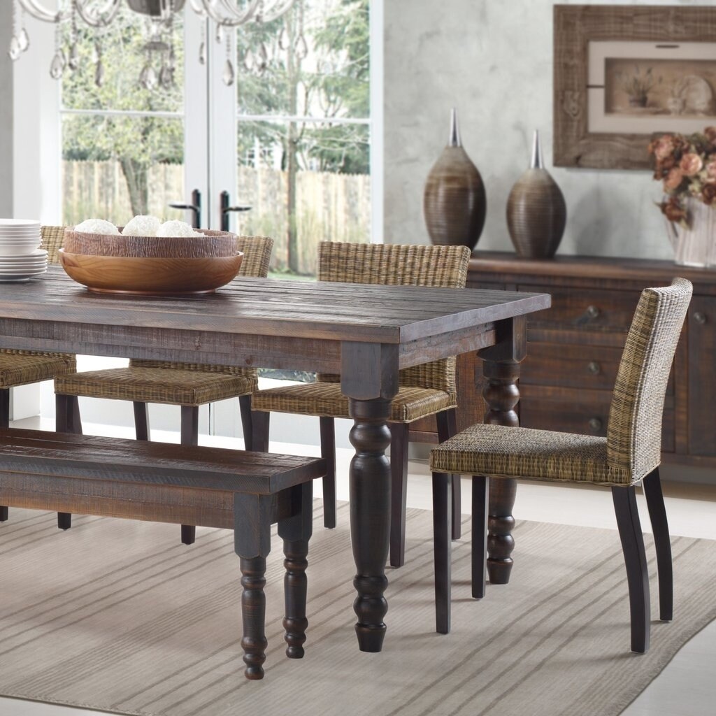 Grain Wood Furniture Valerie 63 Inch Solid Dining Table