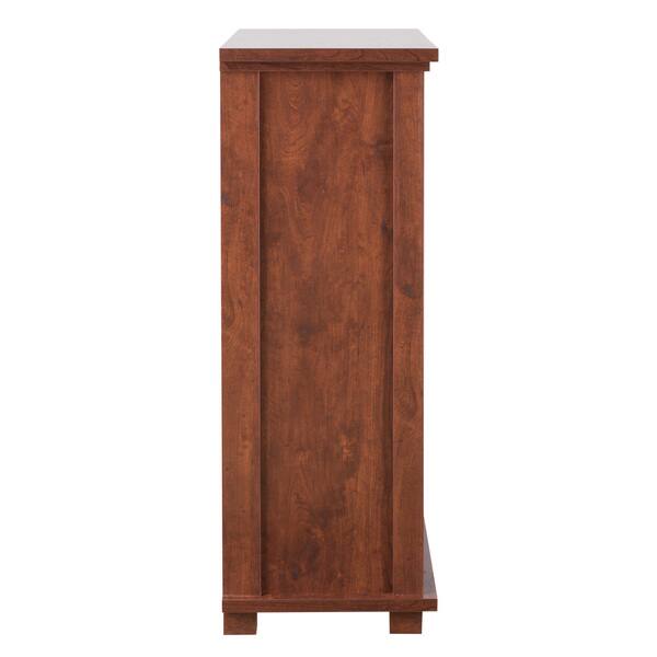 Furniture Of America Levar Rustic Walnut Storage Shoe Cabinet Overstock 21895398