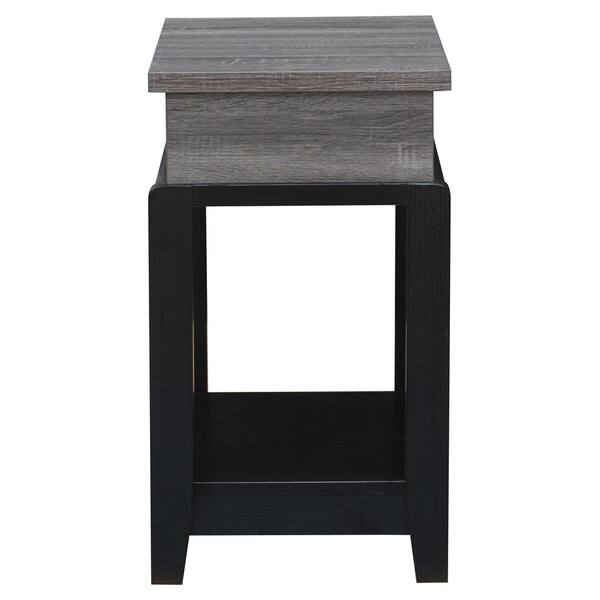 Shop Furniture Of America Hene Contemporary Black 1 Drawer Side