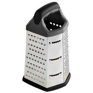 Home Basics Stainless Steel 6-side Cheese Grater