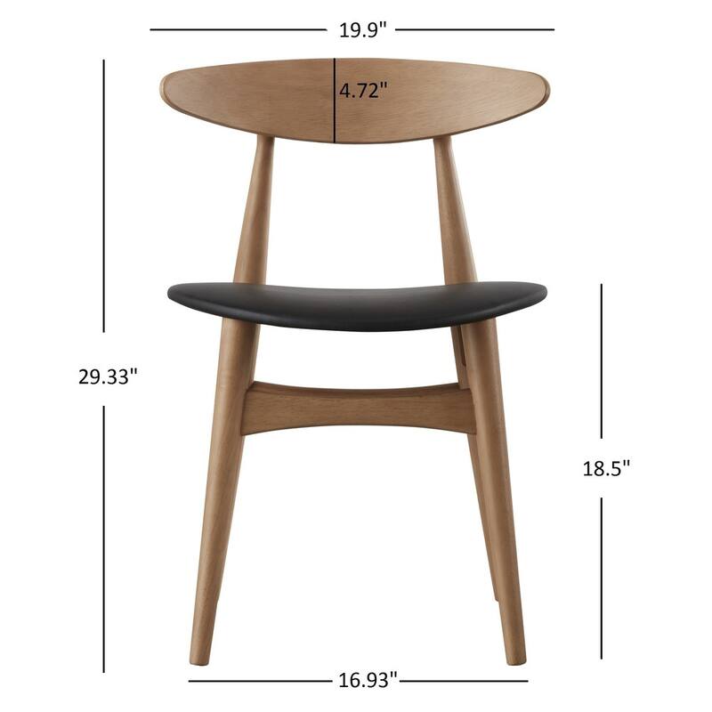 Norwegian Danish Tapered Dining Chairs (Set of 2) by iNSPIRE Q Modern