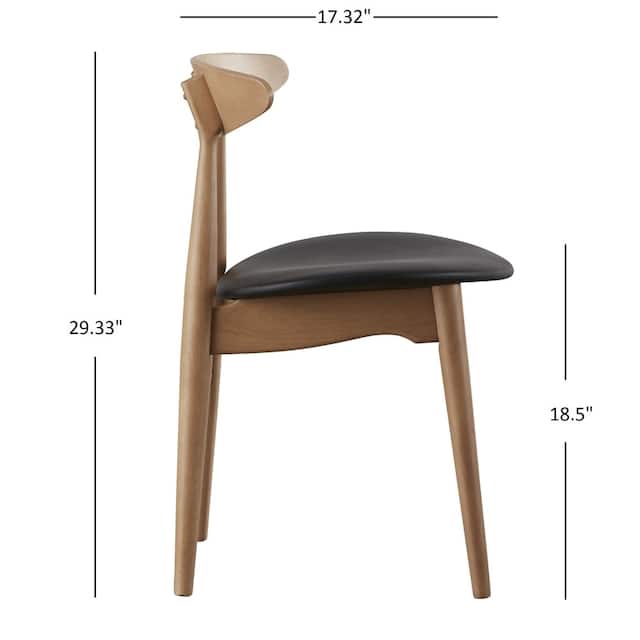 Norwegian Danish Tapered Dining Chairs (Set of 2)