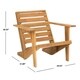 Safavieh Outdoor Living Lanty Adirondack / Natural - Thumbnail 2