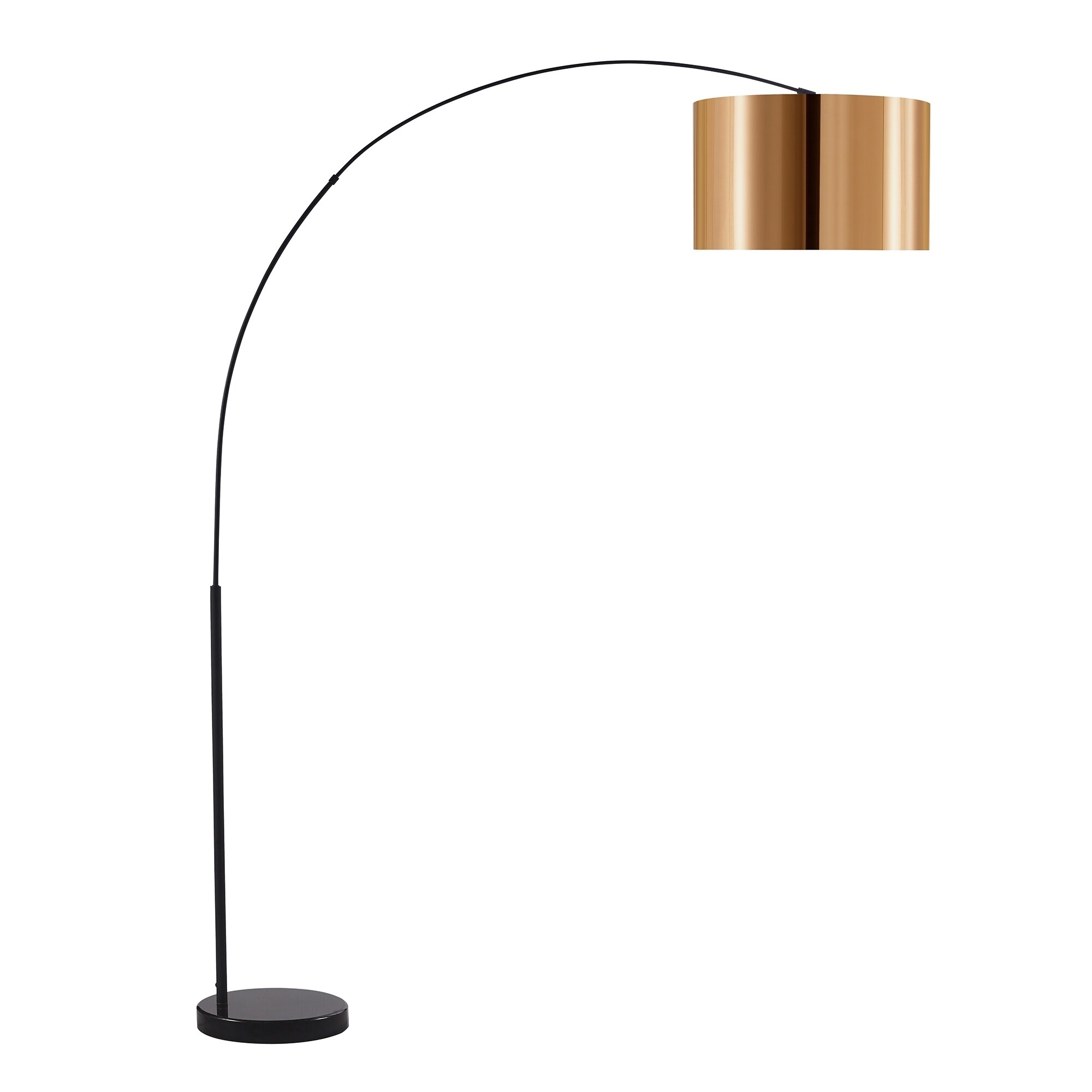 Shop Versanora Curvella Arched Floor Lamps Gold Black 79 H