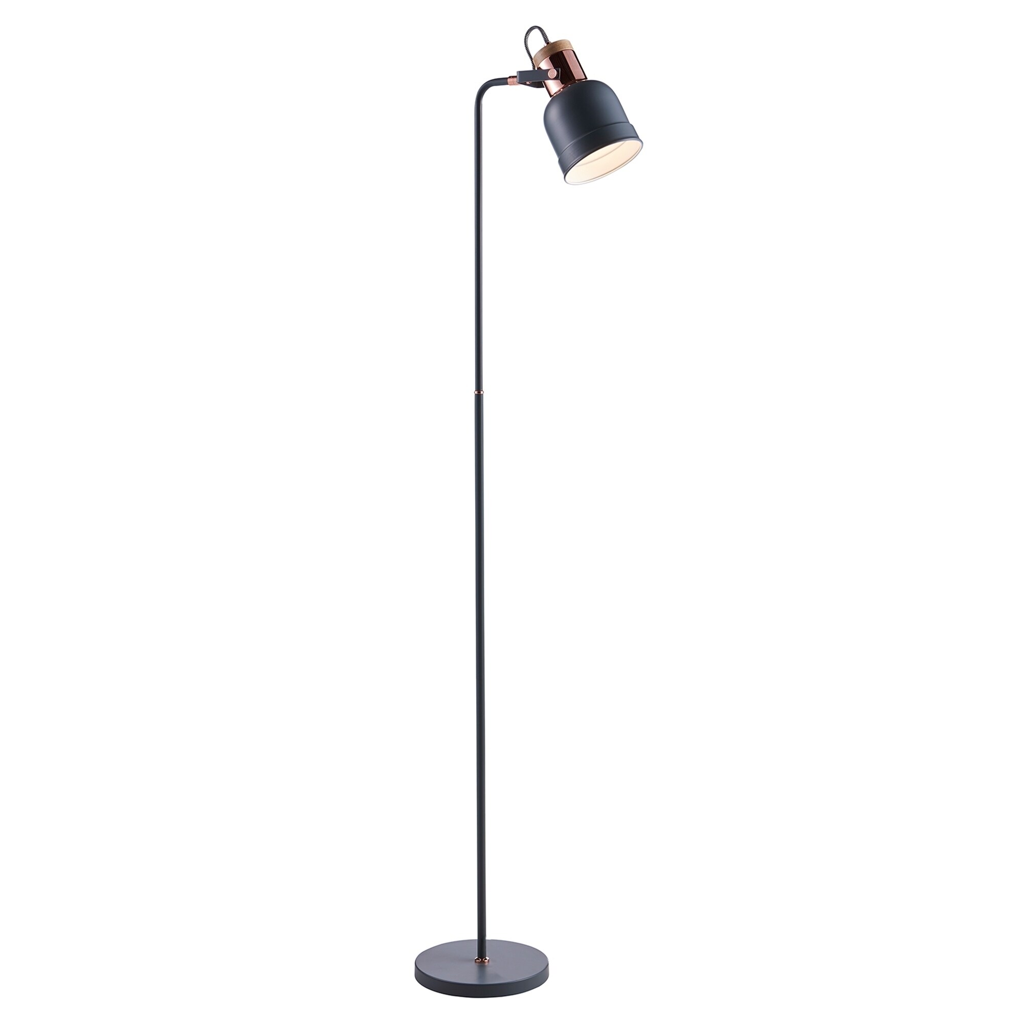 grey and gold floor lamp