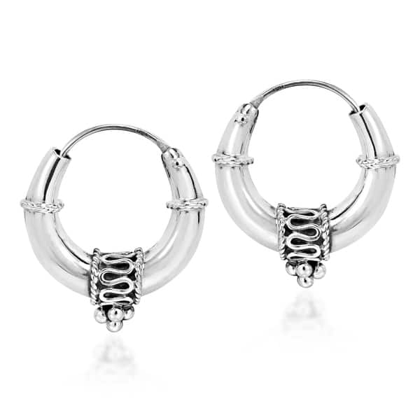 Rose & Yellow Gold Flashed Sterling Silver 5 Pair Set Extra Thin 1mm x 10mm 15mm 20mm 25mm 30mm Click-Top Hoop Earrings 
