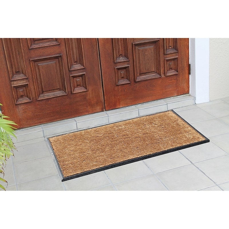 A1HC First Impression 30 in. x 48 in. Rubber and Coir Molded Double Door Mat