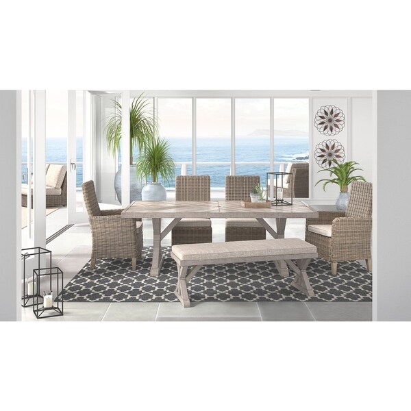 Shop Signature Design by Ashley Beachcroft Beige Outdoor Rectangular