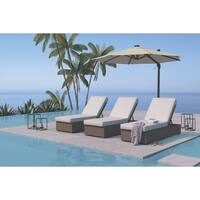 Alta Grande Outdoor Chaise Lounge with Cushion - Beige