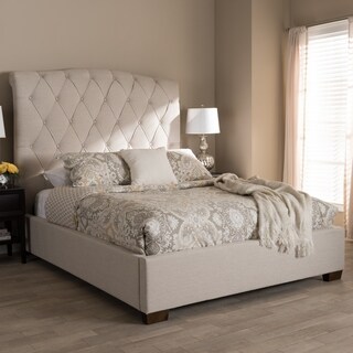 Shop Aisling Gray Fabric Platform Bed - Free Shipping Today - Overstock 