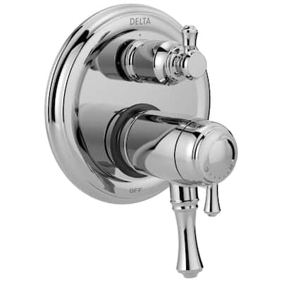 Delta Cassidy: Traditional 2-Handle TempAssure 17T Series Valve Trim with 3-Setting Integrated Diverter