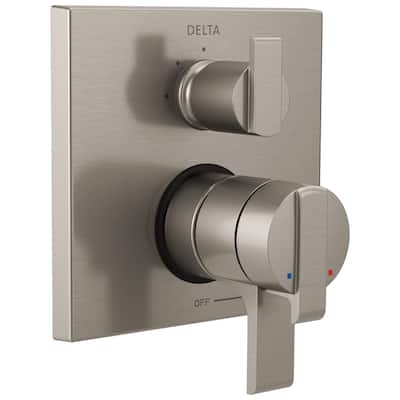 Delta Ara Angular Modern Monitor 17 Series Valve Trim with 3-Setting Integrated Diverter Stainless