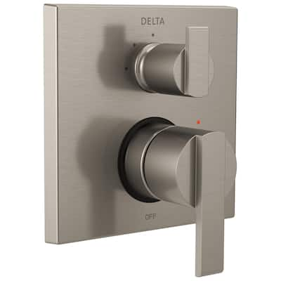 Delta Ara Angular Modern Monitor 14 Series Valve Trim with 3-Setting Integrated Diverter Chrome