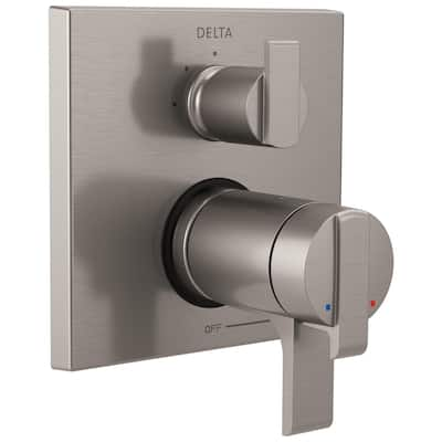 Delta Ara Angular Modern TempAssure 17T Series Valve Trim with 3-Setting Integrated Diverter T27T867-SS Stainless