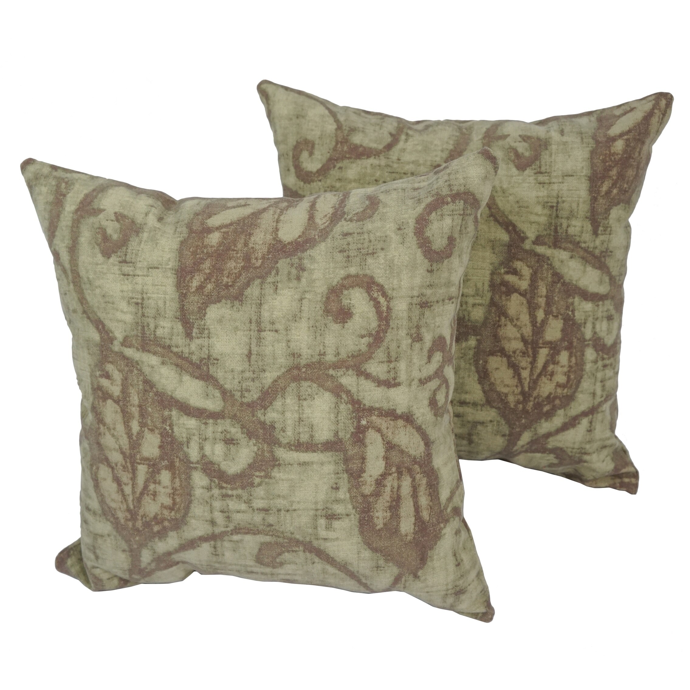 Shop Tuscan Vine 17 Inch Indoor Outdoor Throw Pillow Set Of 2