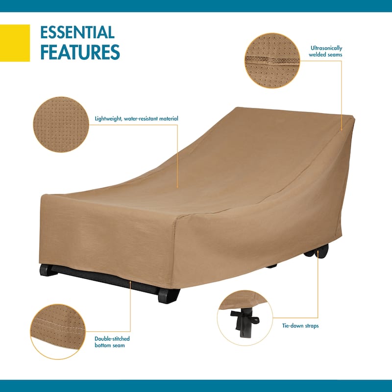 Duck Covers Essential Patio Chaise Lounge Cover