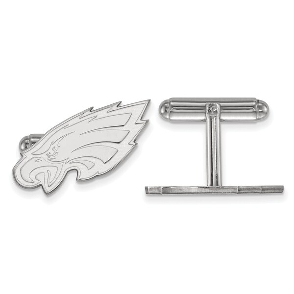 Versil LogoArt Sterling Silver Philadelphia Eagles Cuff Links