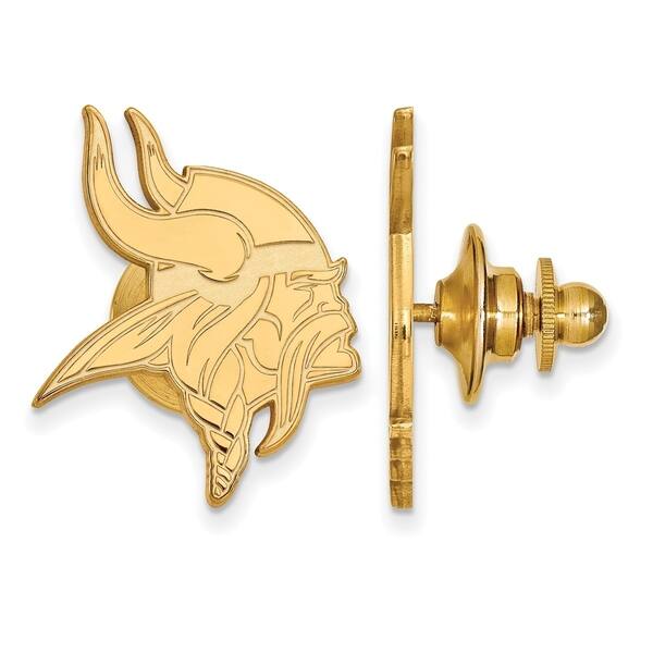 Versil Gold Plated Sterling Silver Minnesota Vikings Lapel Pin