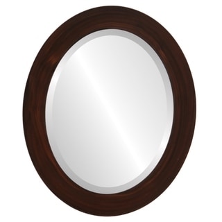 Soho Framed Oval Mirror in Mocha