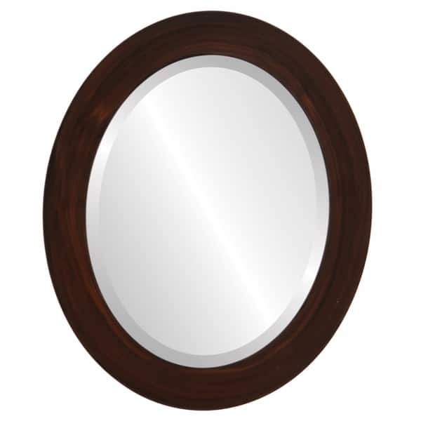 slide 2 of 4, Soho Framed Oval Mirror in Mocha