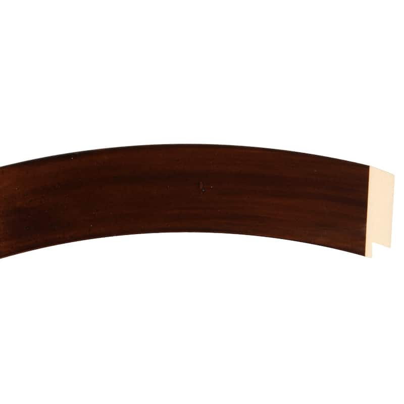 Soho Framed Oval Mirror in Mocha