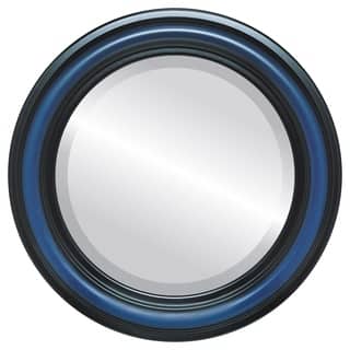 Philadelphia Framed Round Mirror in Royal Blue