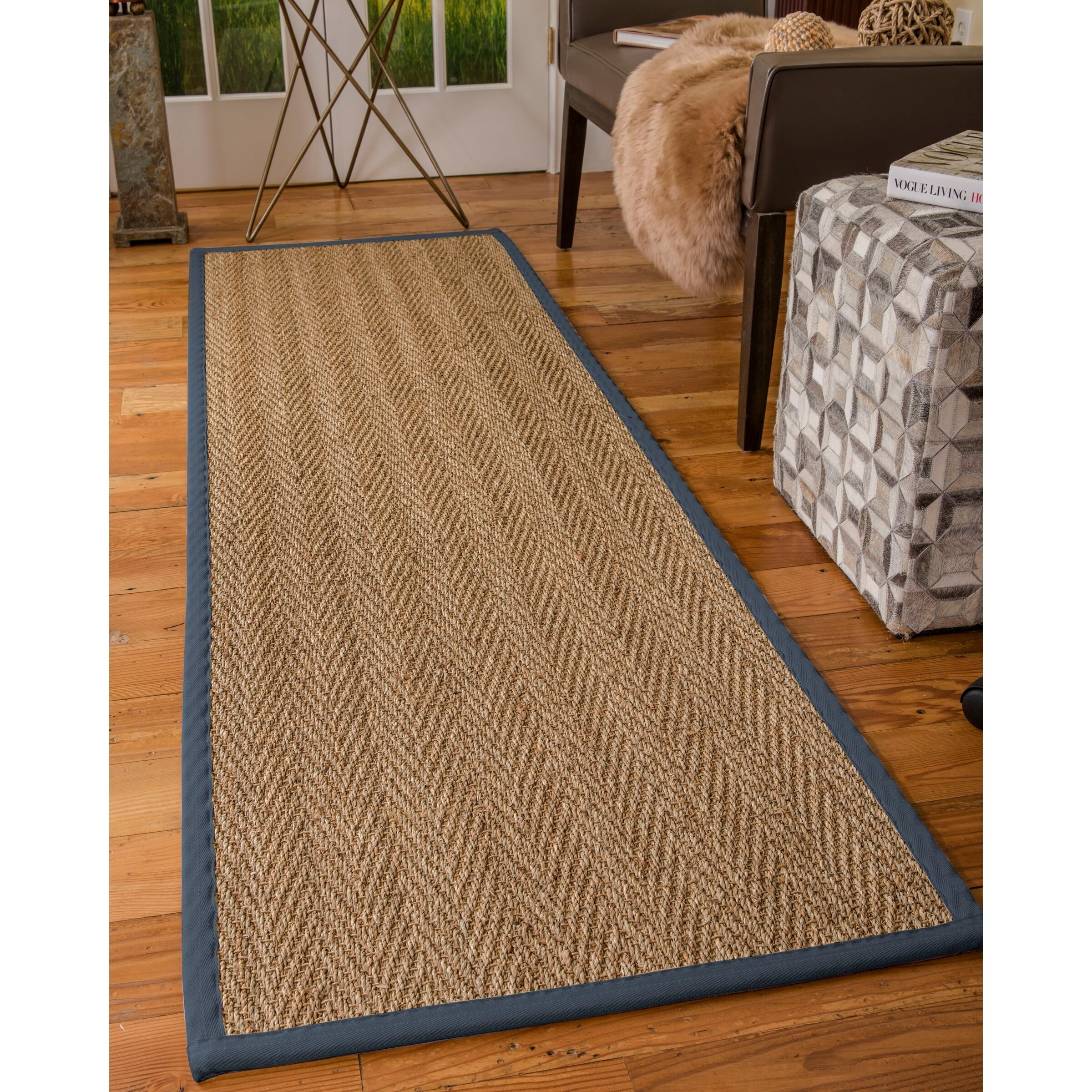 Shop NaturalAreaRugs Beach Seagrass Carpet Runner Made in USA Marine