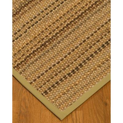 NaturalAreaRugs Carmela Sisal Carpet Runner Made in USA Sand Border (2' 6" x 8') - 2'6" x 8'