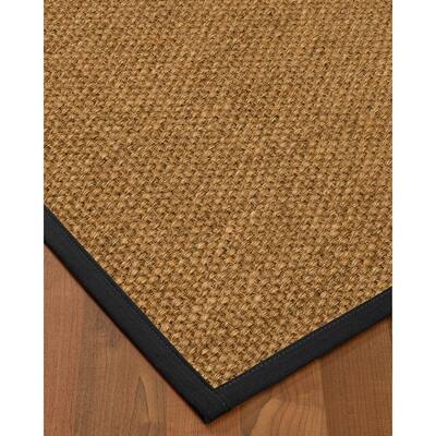 NaturalAreaRugs Karis Sisal Carpet Runner Made in USA Midnight Blue Border (2' 6" x 8') - 2'6" x 8'