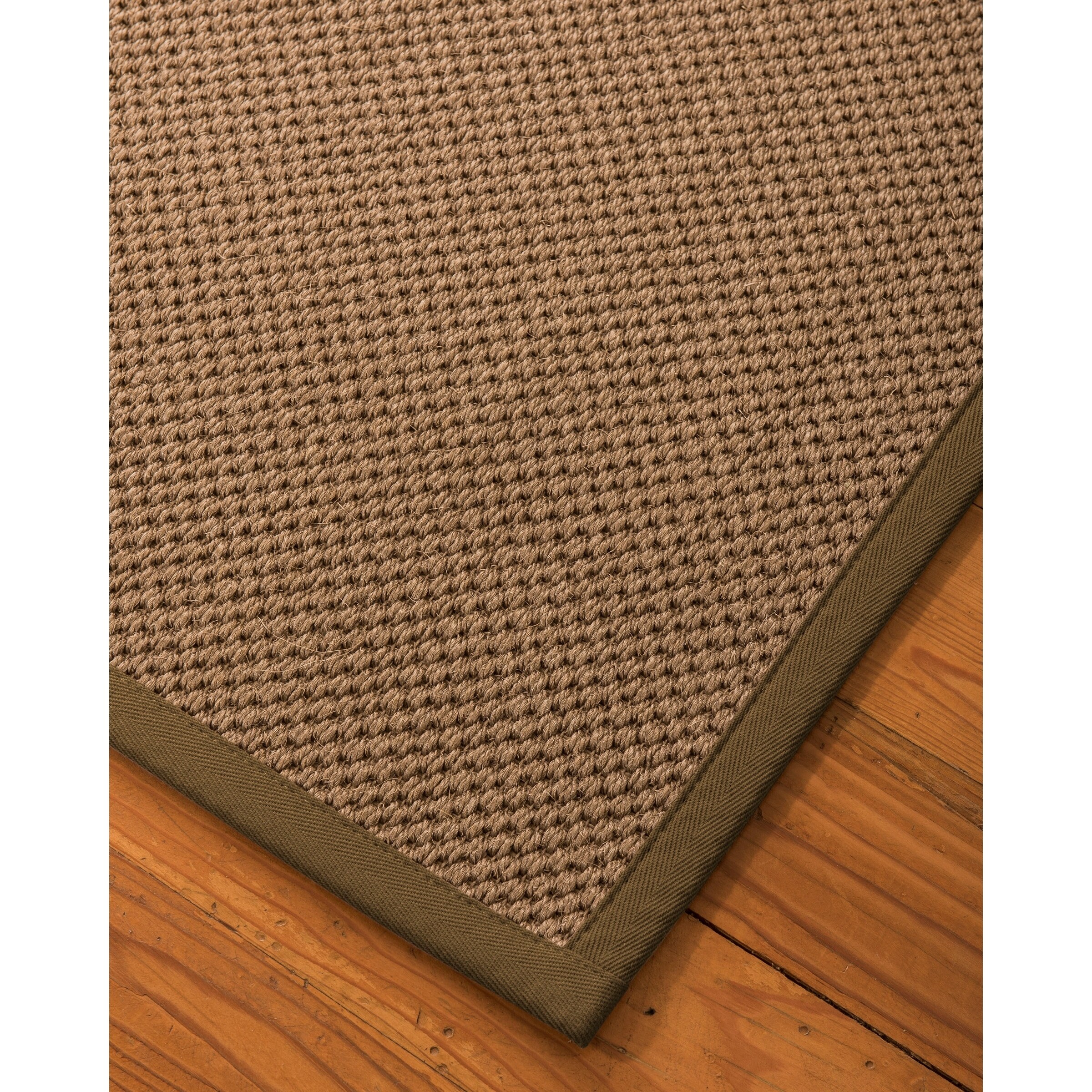 Grey Sisal Rug Doe Border NaturalAreaRugs 100 4 X 6 Natural Fiber Handmade Chunky Kansas