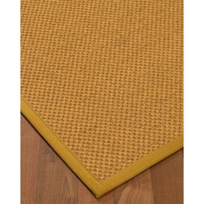 NaturalAreaRugs Rustic Sisal Carpet Runner Made in USA Tan Border (2' 6" x 8') - 2'6" x 8'