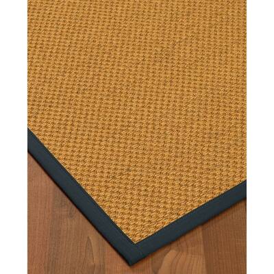 NaturalAreaRugs Rustic Sisal Carpet Runner Made in USA Marine Border (2' 6" x 8') - 2'6" x 8'