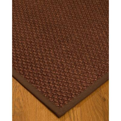 NaturalAreaRugs Talas Sisal Carpet Runner Made in USA Brown Border (2' 6" x 8') - 2'6" x 8'