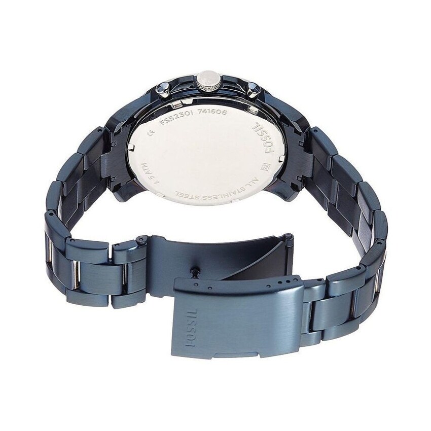 fossil grant watch blue
