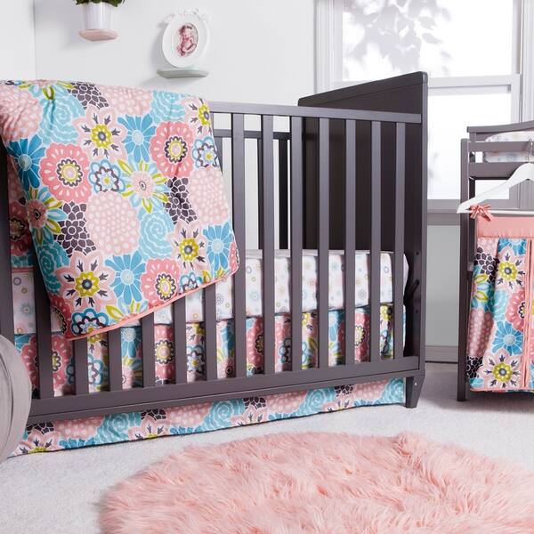 Shop Waverly Blooms 5 Piece Crib Bedding Set Free Shipping Today