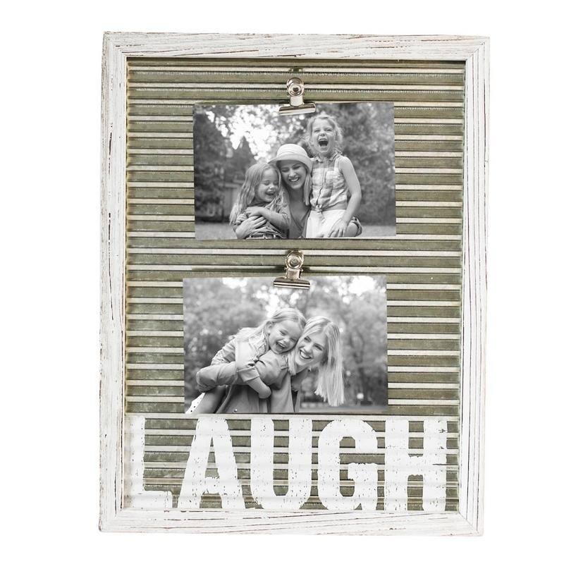 4X6 Two Photo Laugh Frame