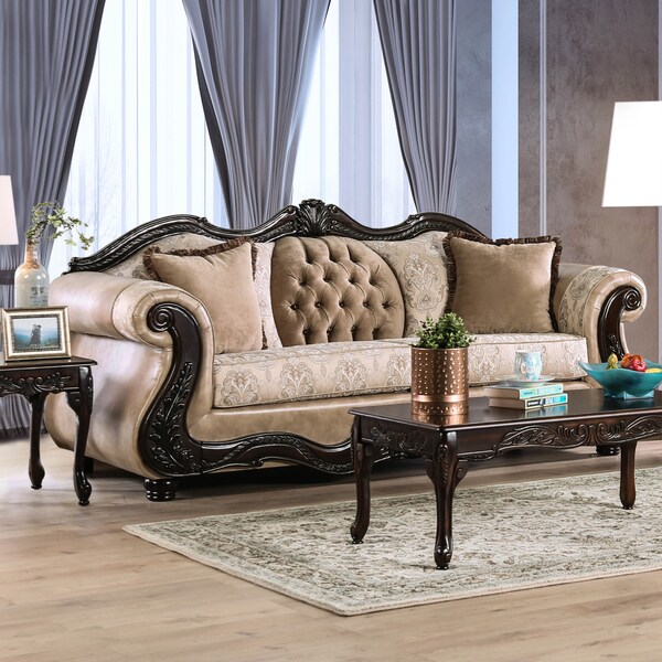 Charleston Traditional Tufted Sofa By Foa Free