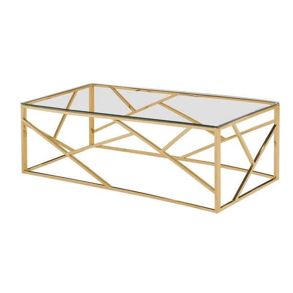 Best Master Furniture Angled Coffee Table