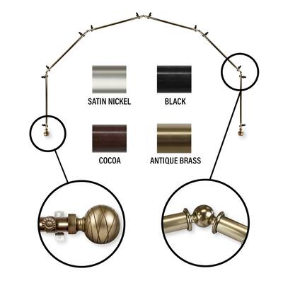 InStyleDesign Desmond 6-Sided Bay Window Curtain Rod