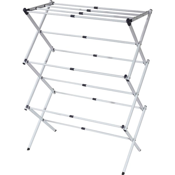 NZ 3-Tier Expandable/Non Slip/Folding/Anti-Rust Compact Steel Clothes Airer 