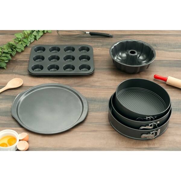 Home Basics Bakers Wave 3piece Springform Pans Black Bed Bath