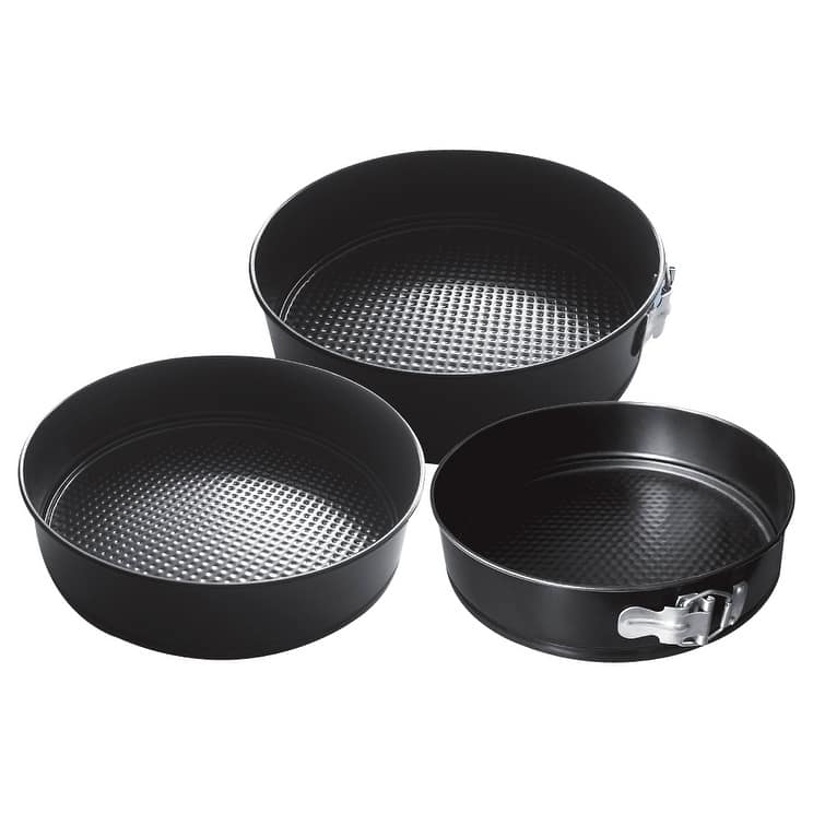Home Basics Bakers Wave 3-piece Springform Pans - Black