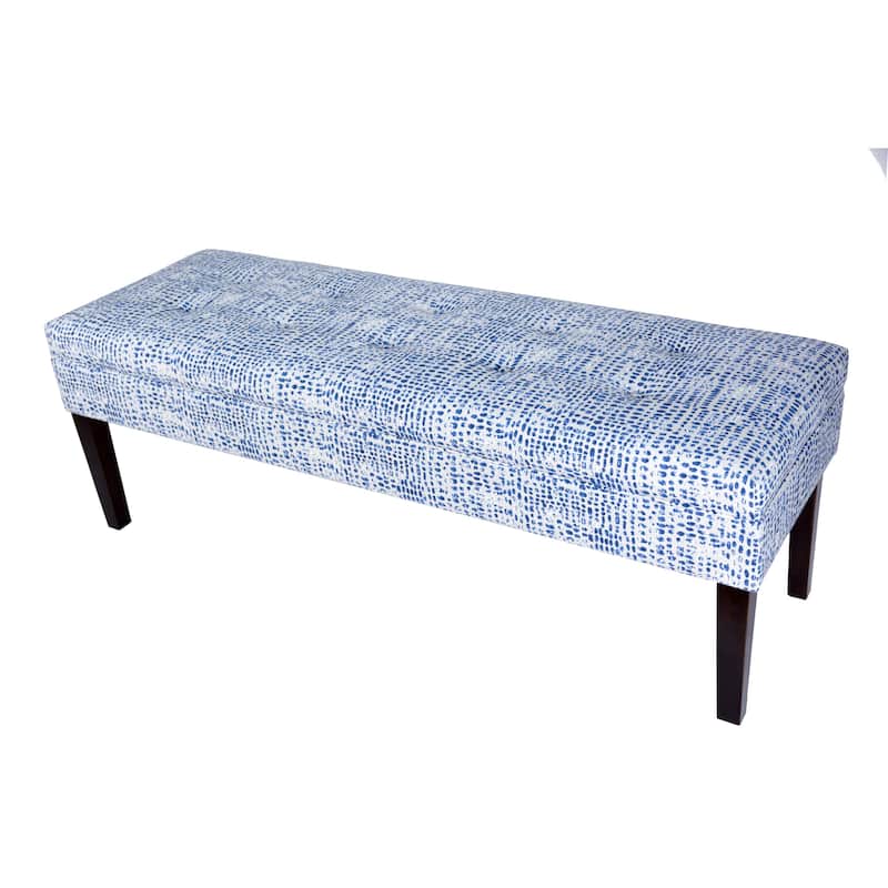 Kaya Sediment Trim Upholstered Classic Long Bench - Espresso Legs
