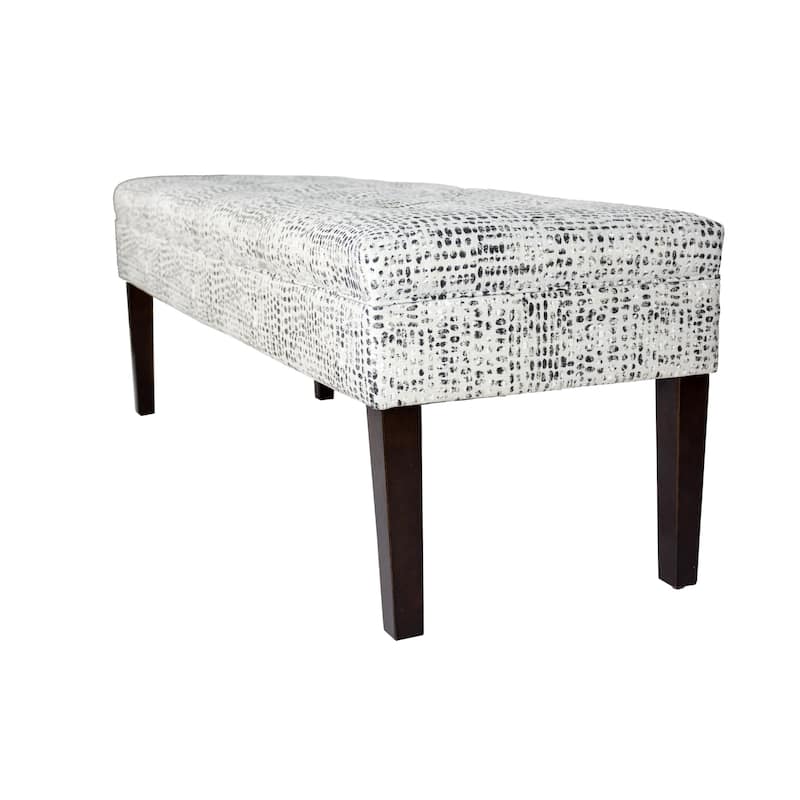 Kaya Sediment Trim Upholstered Classic Long Bench - Espresso Legs