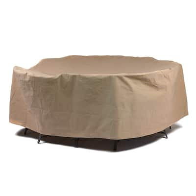 Duck Covers Essential Round Patio Table with Chairs Cover