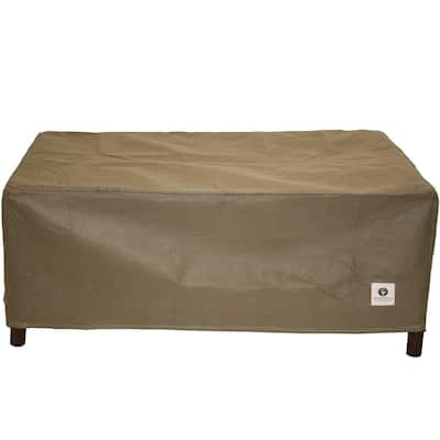 Duck Covers Essential Rectangle Patio Ottoman or Side Table Cover