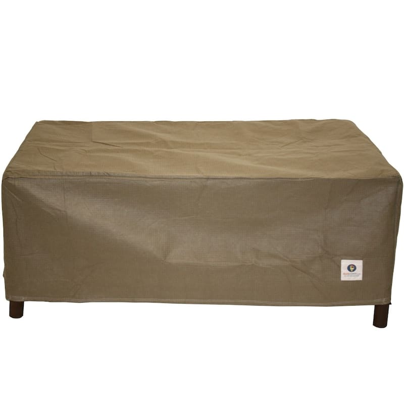 Duck Covers Essential Rectangle Patio Ottoman or Side Table Cover